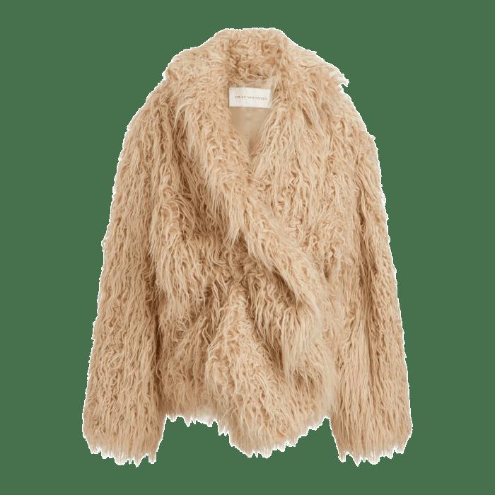 Dries Van Noten Faux Fur Jacket